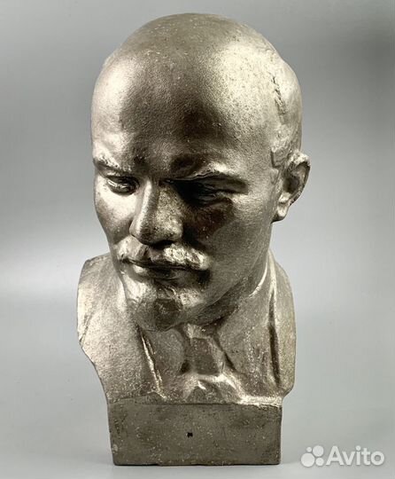 Бюст В.И. Ленин. СССР. Силумин. Автор В.Сычев