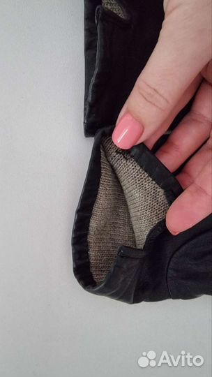 Перчатки кожаные женские