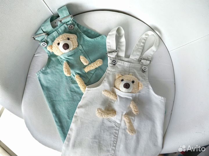 Джинсовый сарафан с игрушкой zara 98 104 110 116