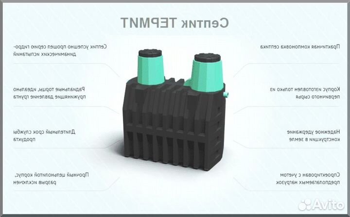 Септик под ключ. Рассрочка 12 мес