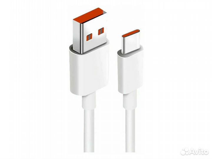 Кабель Xiaomi USB-A - Type-C 1м 6A Оригинал