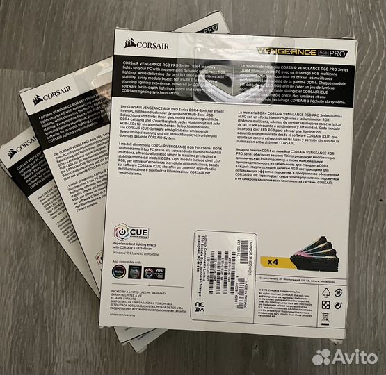 Corsair Vengeance RGB Pro 64GB (4x16GB) DDR4 3200