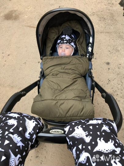 Комлект шапка перчатки муфта dada moccs