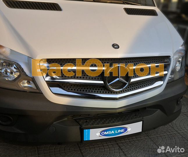 Хром накладка на решетку Мерседес Спринтер 515