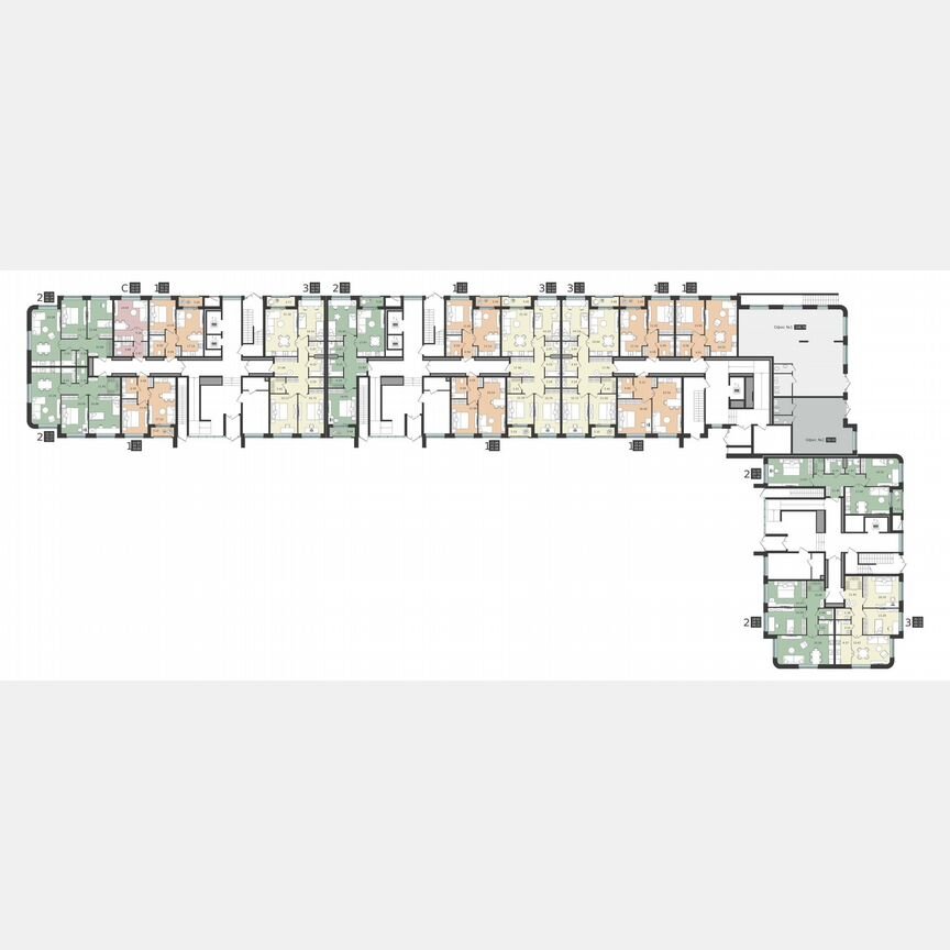 3-к. квартира, 94,8 м², 1/6 эт.