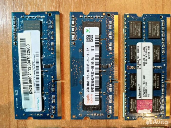 Оперативная память ddr3 1-2 gb для ноутбука