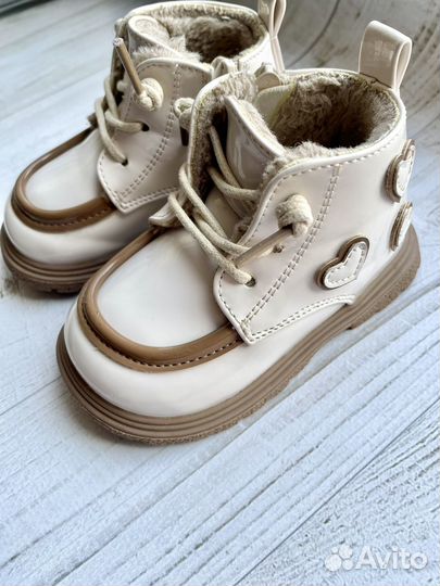 Ботинки демисезонные утепленные для девочки
