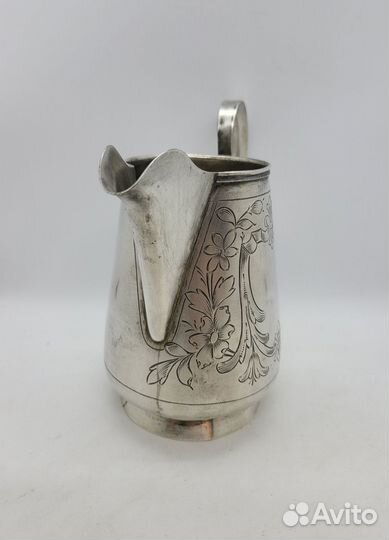 Молочник сливочник царская Россия 19в серебро