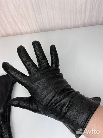 Перчатки женские кожаные / бу