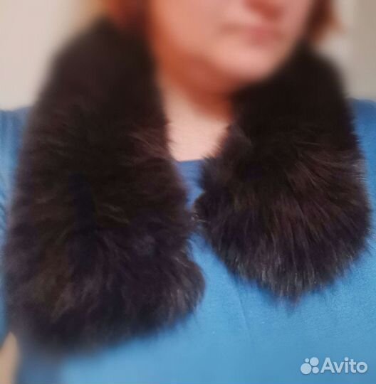 Меховой воротник песец