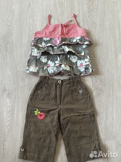 Штаны и футболка для девочки