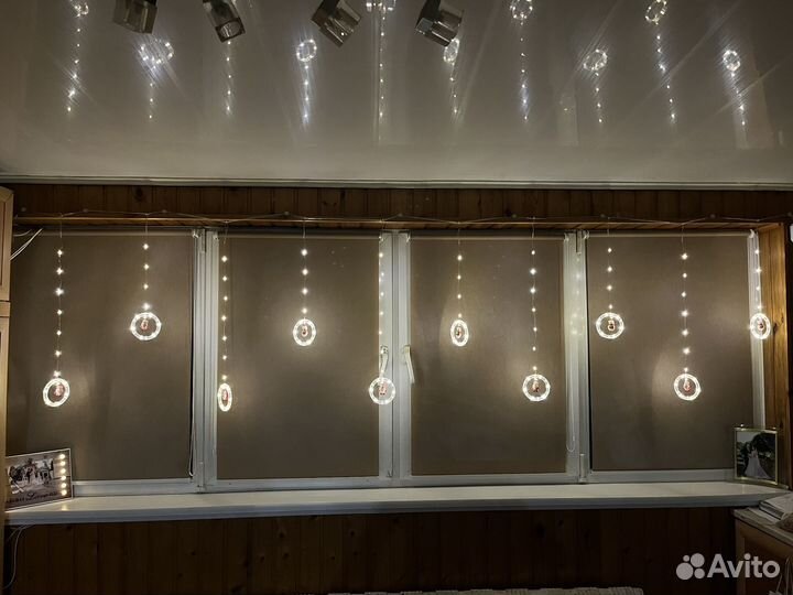 Гирлянда штора 