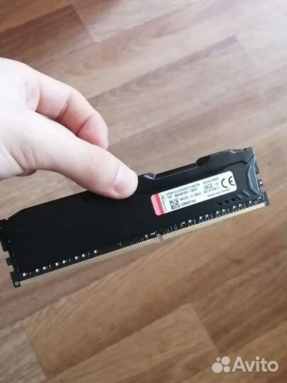 Оперативная память (х1) 8 GB HyperX Fury 2400 мгц
