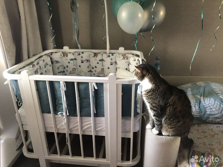 Бортики в детскую кроватку одеяло и подушка