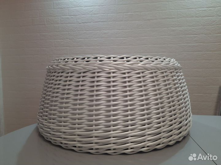 Корзина юбка для елки, клумба из ротанга