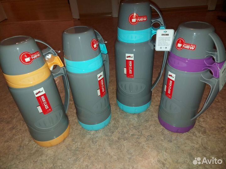 Термос новый стеклянная колба 1л