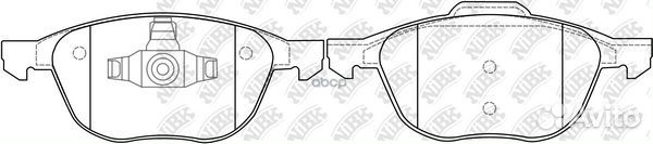Колодки тормозные ford/mazda focus 2/3 03- перед