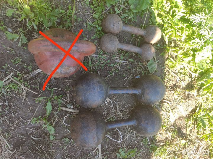 Гантели, штанга, гиря