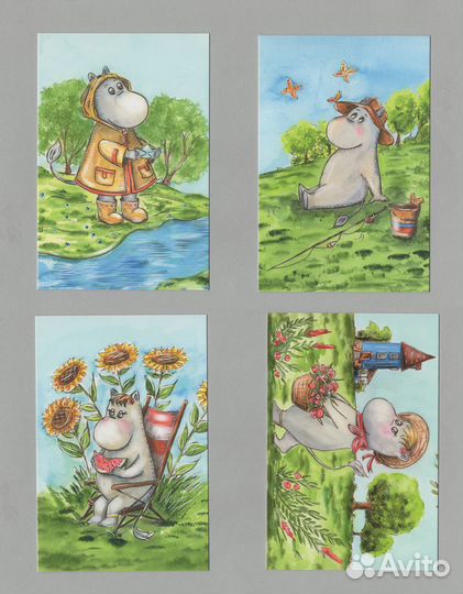 Муми-тролли набор 8 шт Знаменева Туве Янссон