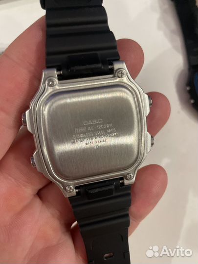 Стальной браслет наручных часов casio