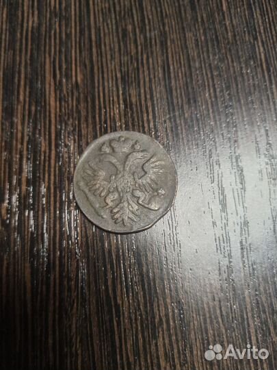 Монета денга 1755 года