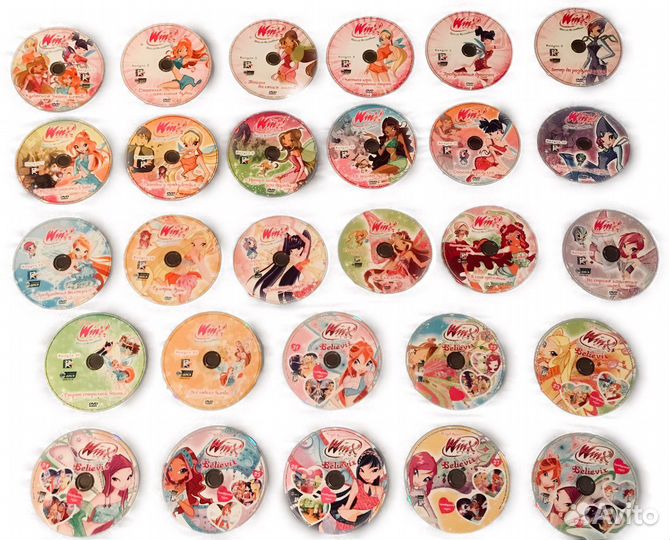 Полная коллекция дисков Винкс /Dvd Winx/ 4 сезона
