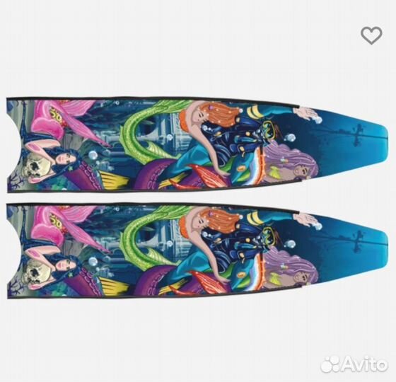 Лопасти Leaderfins Карбон с дизайном