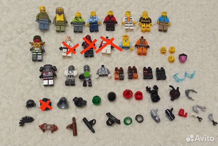 Lego фигурки оригинальные от разных конструкторов