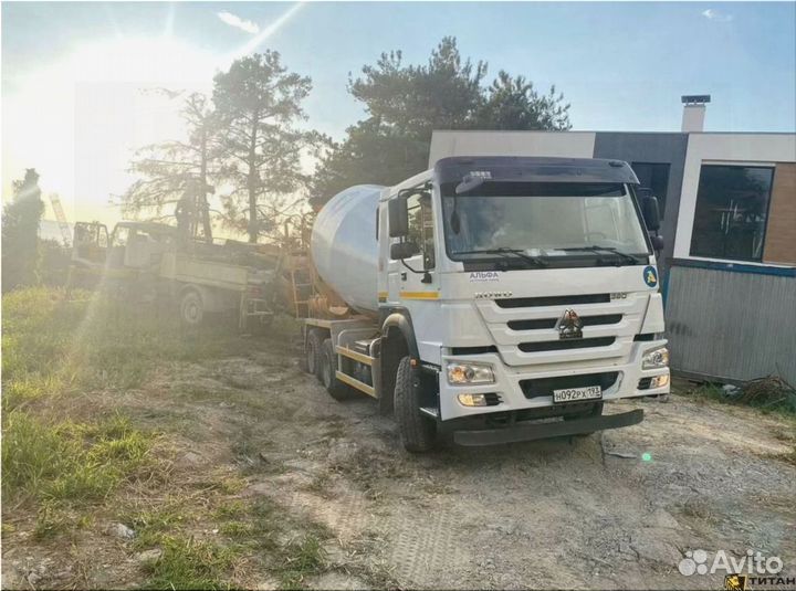 Доставка бетона миксером