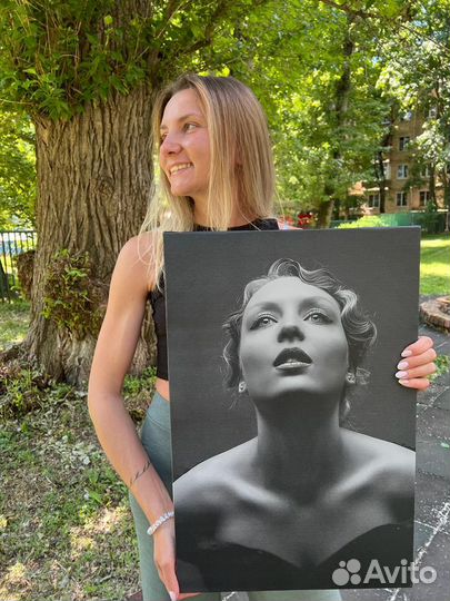 Фото на холсте, портрет по фото, печать на холсте