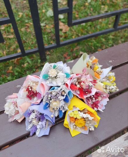 Мини букетик из сухоцветов