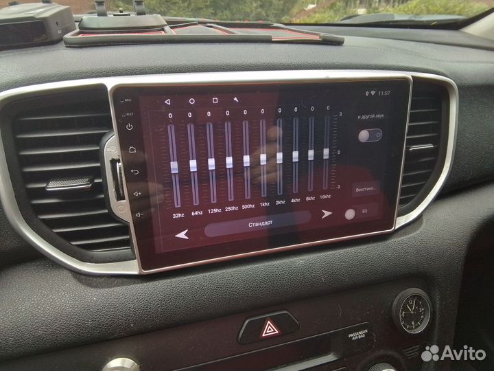 Магнитола 2 din android 9 дюймов на Киа Спорта 4