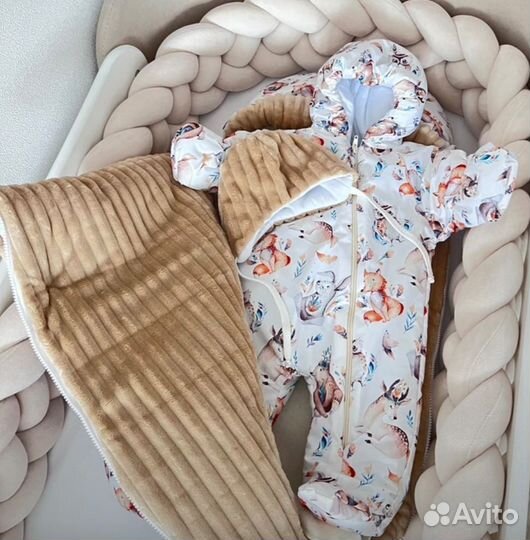 Зимний комбинезон для новорожденных