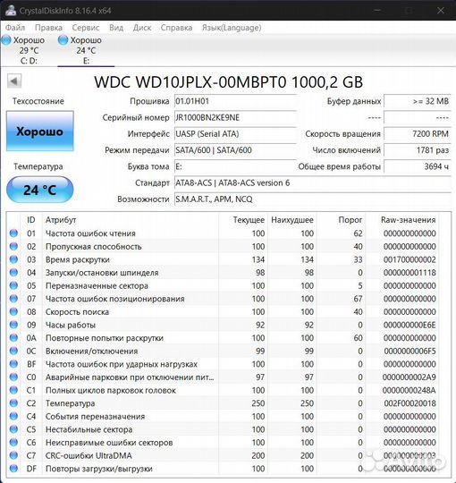 Жесткий диск WD Black 1tb 2.5