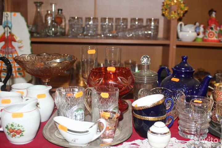 Вазы хрусталь, стекло