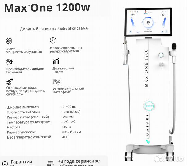 Диодный лазер Лю’минес MaxOne 1200W