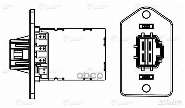 Резистор э/вент. отоп. для а/м Hyundai Solaris