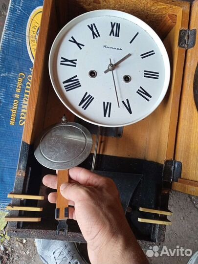 Часы настенные с боем янтарь СССР