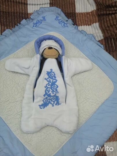 Конверт одеяло на выписку зима