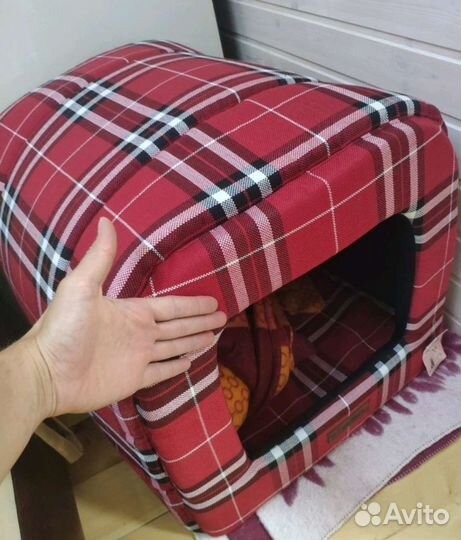 Лежанка домик для собаки