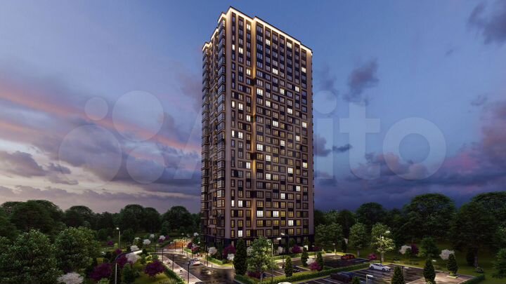 1-к. квартира, 44,4 м², 18/25 эт.