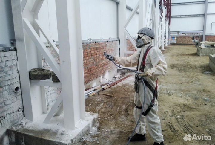 Покраска огнезащитой и антикоррозийными составами