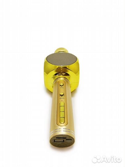 Красивый караоке-микрофон YS-63 gold.Новые,маг-н