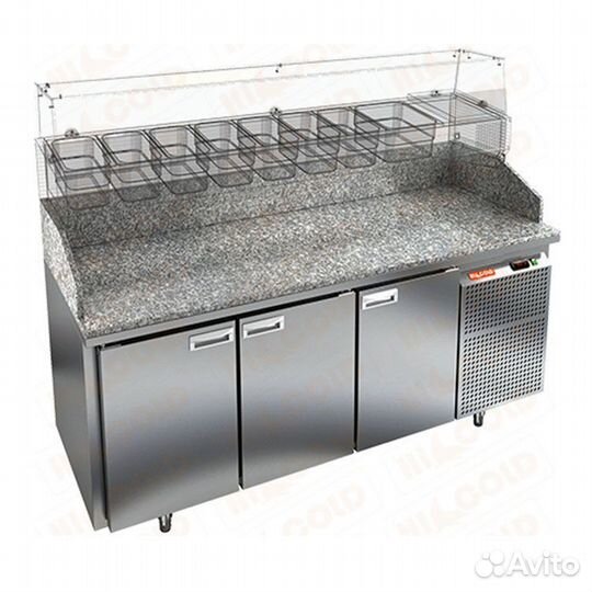 Стол охлаждаемый для пиццы hicold PZ3-111/GN