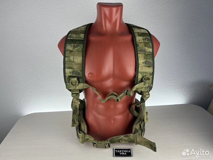 Рпс пояс тактический с лямками суспендером мох