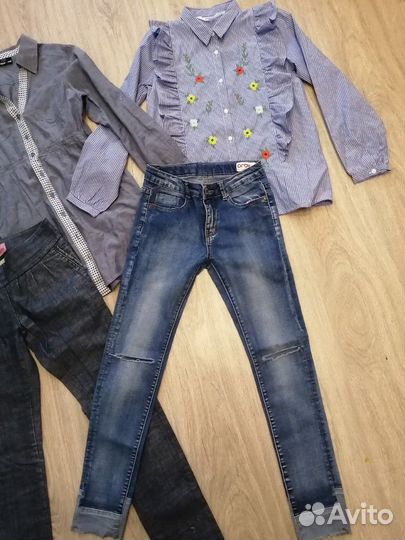 Вещи пакетом на девочку 146-152