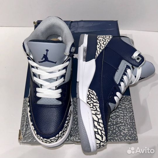 Кроссовки Air jordan 3 retro - Midnight Navy