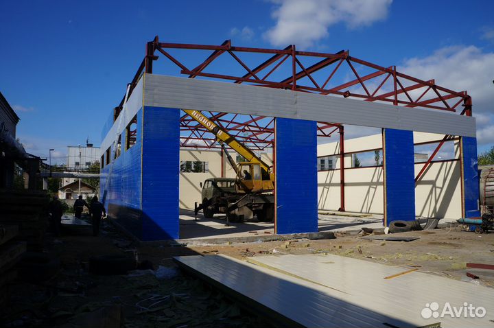 Ангар, навес, сварочные работы