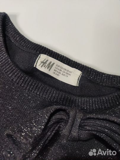 Платье H&M сверкающее на девочку 122 128