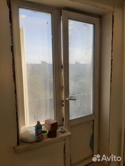 Дверь пластиковая пвх входная бу стекло